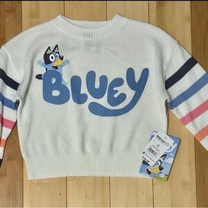 Bluey Girls Graphic Long Sleeve Sweater, Sizes XS(4-5)